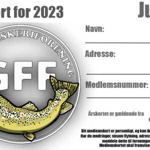 Årskort for 2023 til Gjern Fiskeriforening (JUNIOR)
